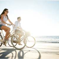 Balade en bicyclette le dimanche matin