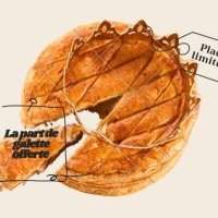 Café rencontre autour d'une galette des rois.