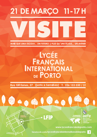 Samedi 21 mars le Lycée Français International de Porto ouvre ses portes