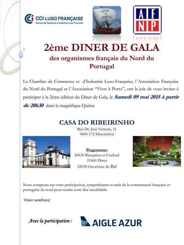 Soirée de Gala des organismes français du nord du Portugal - 9 mai 2015