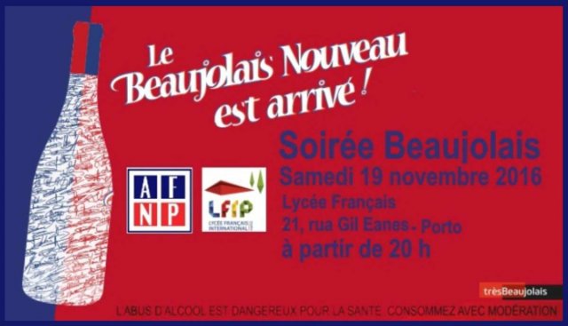 Soirée Beaujolais de l'AFNP - Samedi 19 novembre